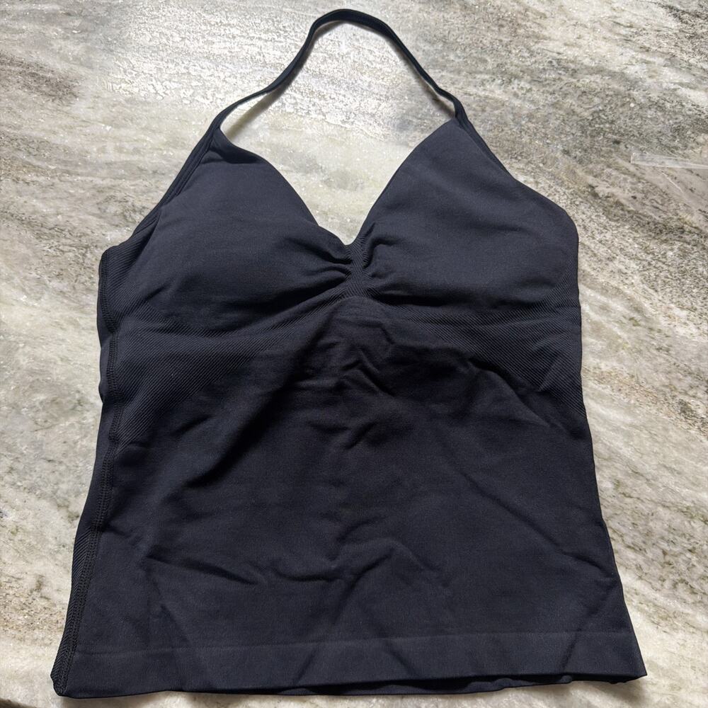 NWOT DFYNE BLACK Impact Longline Strappy Top SIZE Small (I7)
